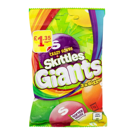 Skittles Giants Crazy Sours (UK)
