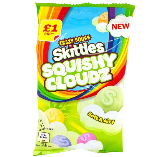 Skittles Crazy Sours Squishy Cloudz